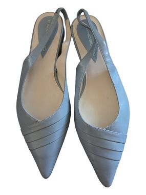 Bandolino Light Blue Pointed Slingback Flats